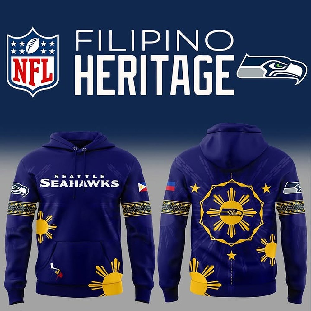 Seattle Seahawks Filipino Heritage Hoodie NFL Edition Best Gift For Seahawks Supporters