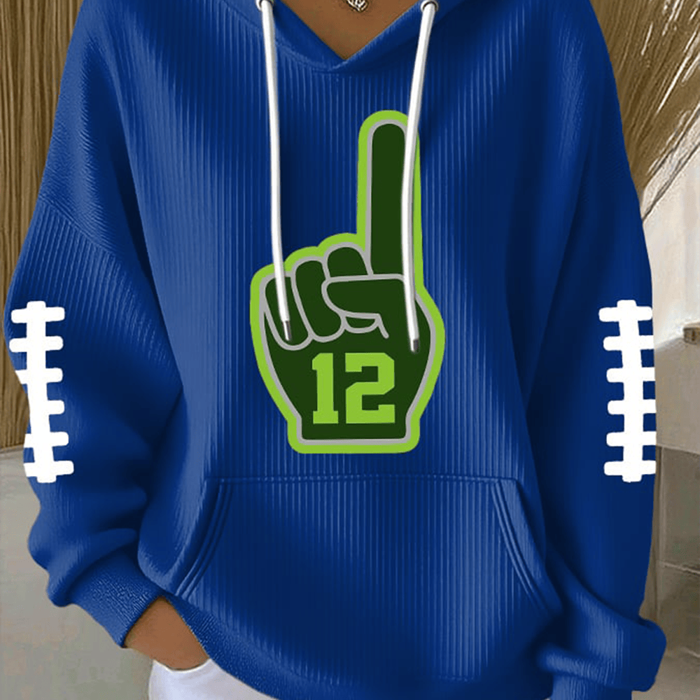 Seattle Seahawks Fingerhand 12 Hoodie Football Seattle Seahawks Merchandise