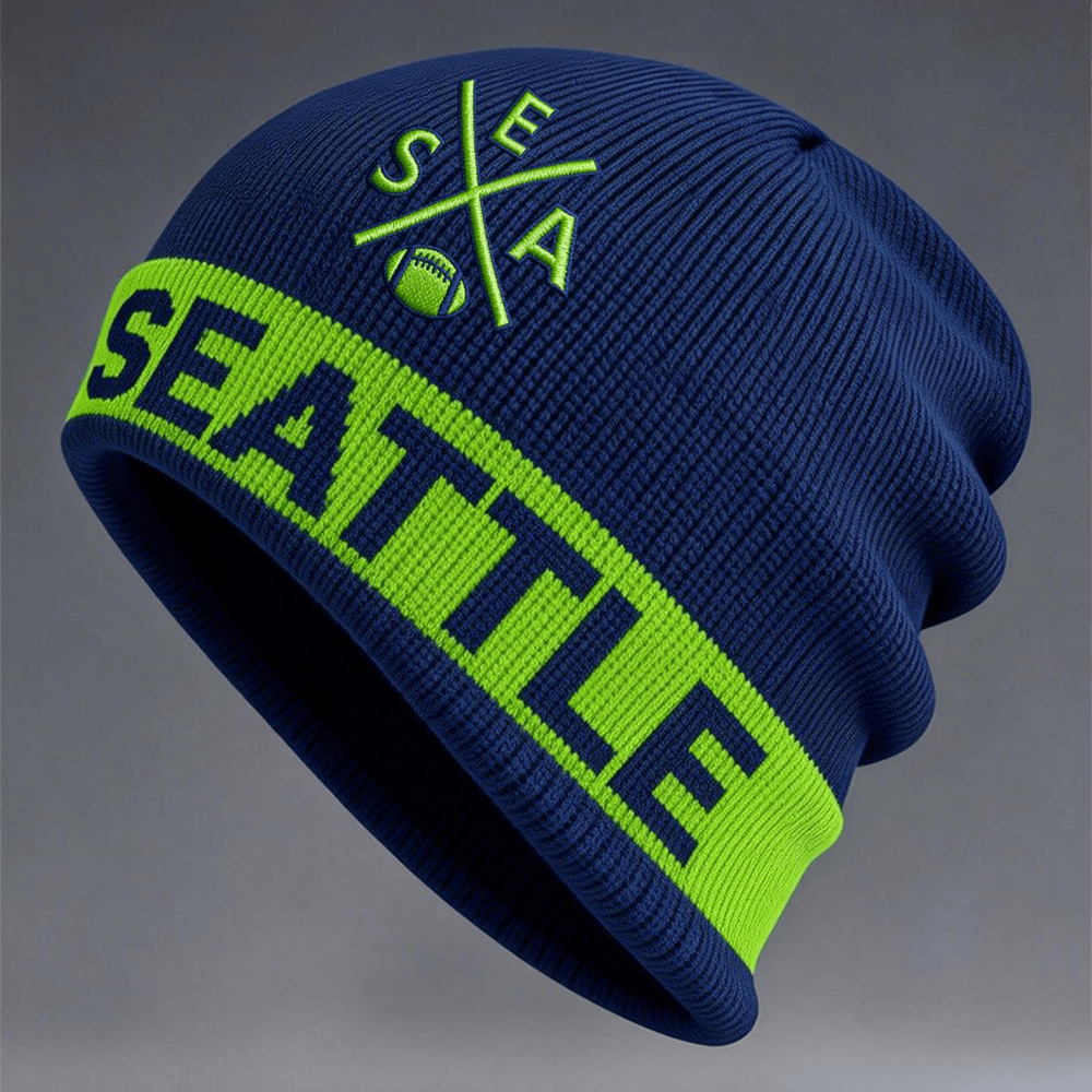 Seattle Seahawks Football Beanie Game Day Seattle Seahawks Merch Fan Gear
