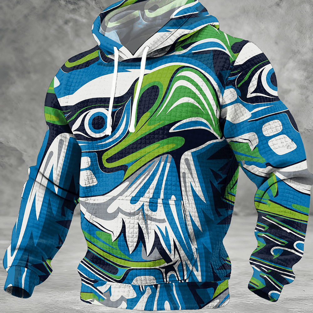 Seattle Seahawks Go Hawks Hoodie Seattle Seahawks Football Apparel Gift For Him