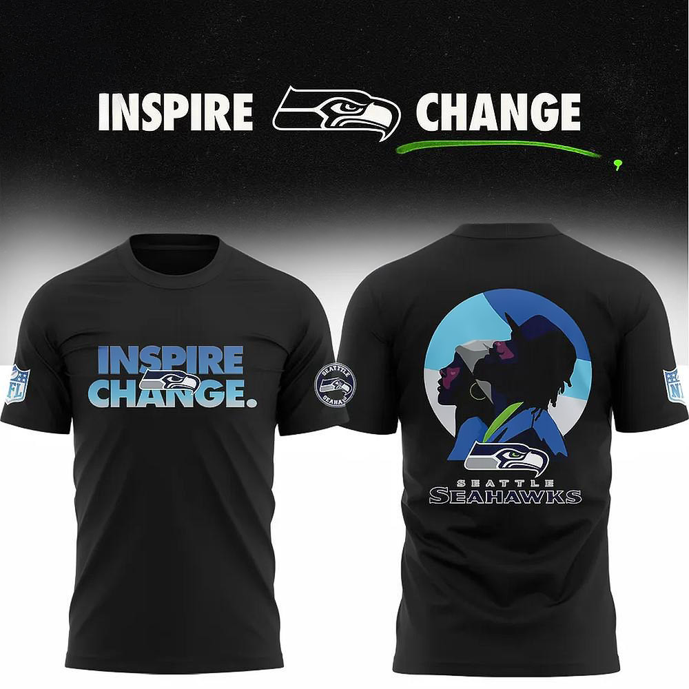 Seattle Seahawks Inspire Change Special New Edition T-Shirt Good Gifts For Boyfriend