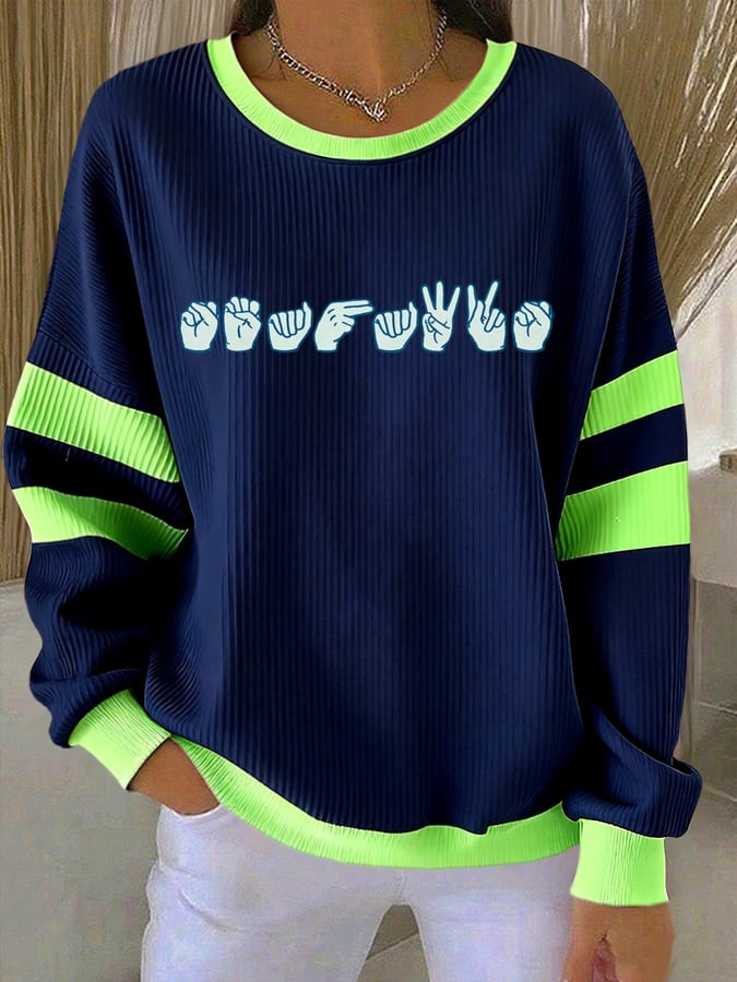 Seattle Seahawks Merch Finger Hand Emoji Sweatshirt Football Clothing Gifts For Mother