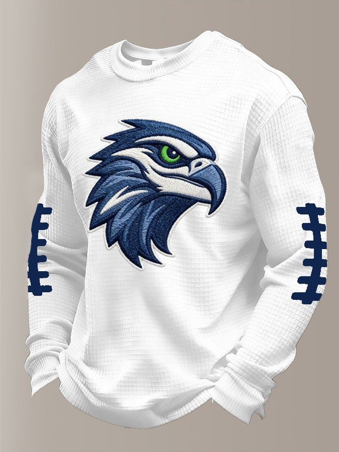 Seattle Seahawks Merch Football Long Sleeve Shirt Seahawk Mascot Clothing Present Ideas