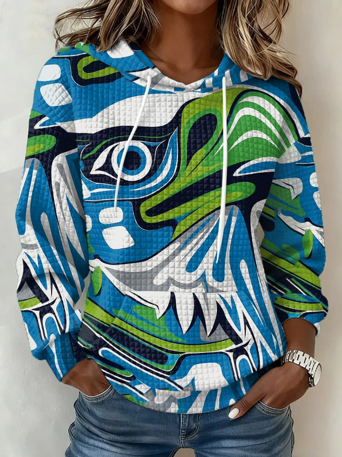 Seattle Seahawks Merch Hoodie Pacific Northwest Native American Tribes Football Hoodie