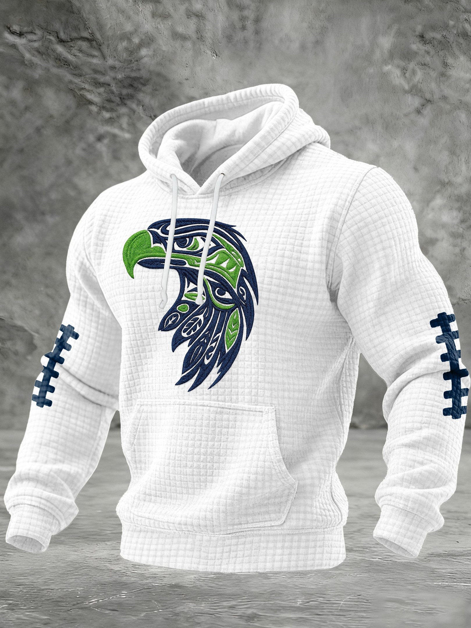 Seattle Seahawks Merch Hoodie Seahawk Mascot Football Hooded Sweatshirt Gifts For Men