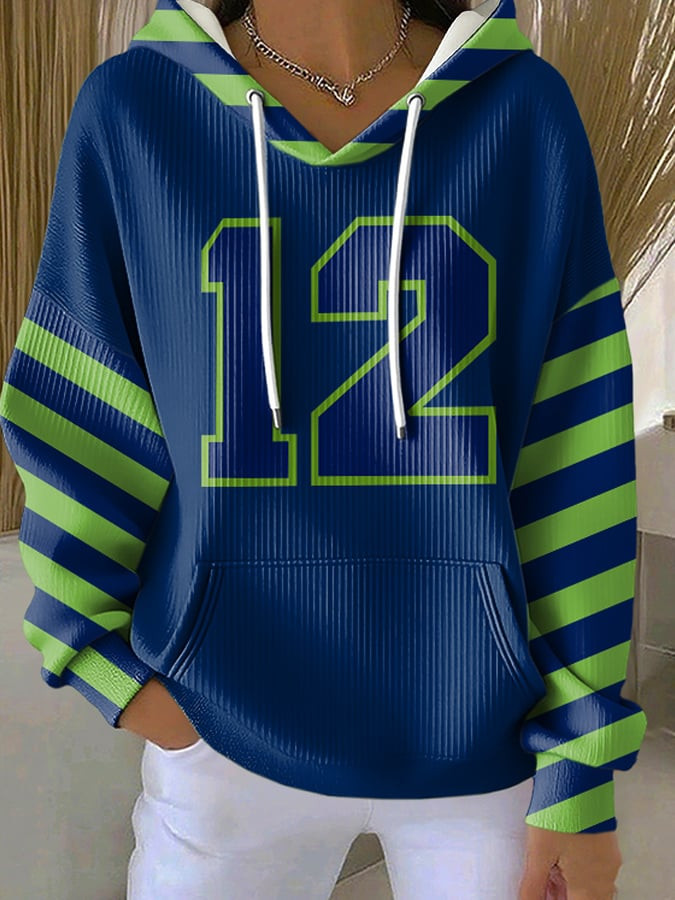 Seattle Seahawks Merch No 12 Football Hoodie Game Day Football Hooded Sweatshirt Best Gift