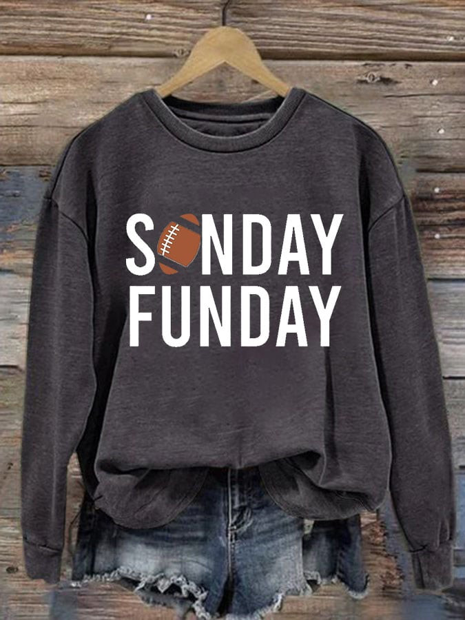 Seattle Seahawks Merch Sunday Funday Sweatshirt Game Day Football Sweatshirt Unique Gift Ideas