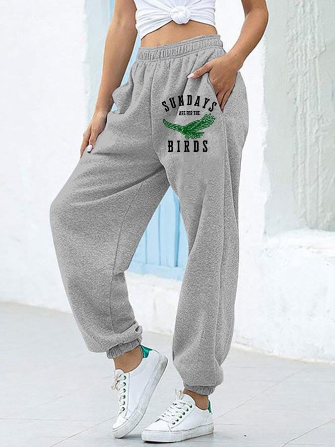Seattle Seahawks Merch Sundays Are For The Birds Sweatpants Football Clothing Presents