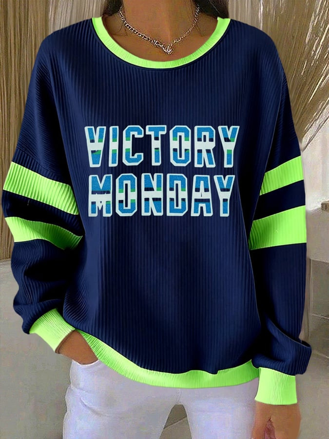 Seattle Seahawks Merch Victory Monday Sweatshirt Game Day Apparel Best Gifts For Girlfriend