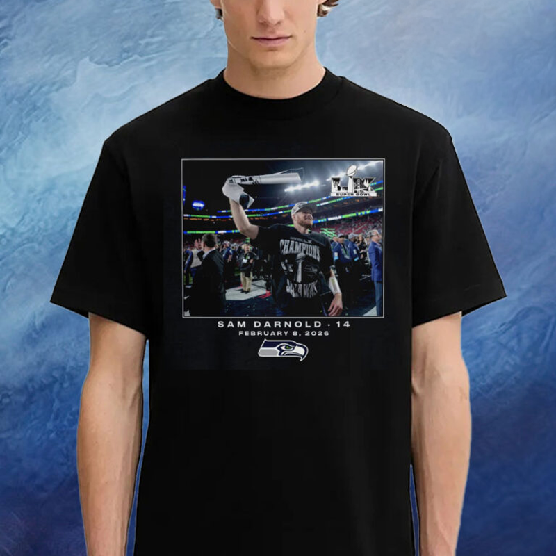 Seattle Seahawks Sam Darnold Flash Features Super Bowl LX T-Shirt Seahawks Super Bowl Merch Seattle Seahawks Sam Darnold Flash Features Super Bowl LX T-Shirt Seahawks Super Bowl Merch