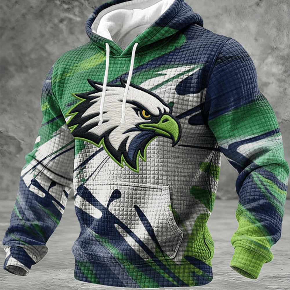 Seattle Seahawks White Hawk Mascot Hoodie Seattle Seahawks Apparel Best Fan Gear