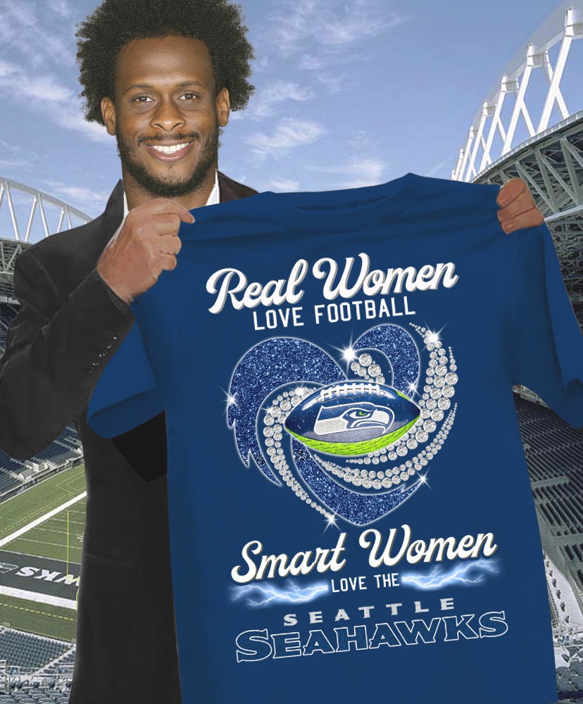 Seattle Seahawks Women's T-Shirt Real Smart Football Fans Gift For Seahawks Supporters