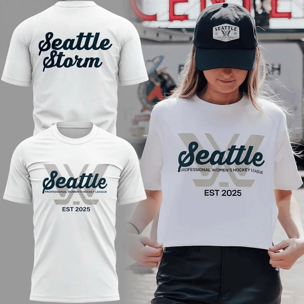 Seattle Storm PWHL White Shirt Hockey Lovers Gift Ideas For Wife