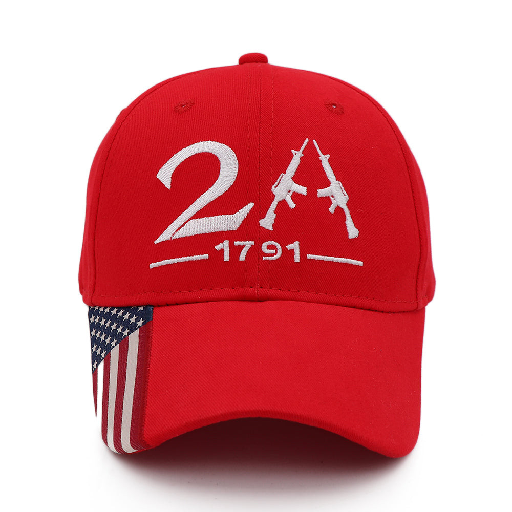 Second Amendment 2A Hat US Flag Patriotic Merchandise Best Patriotic Gifts