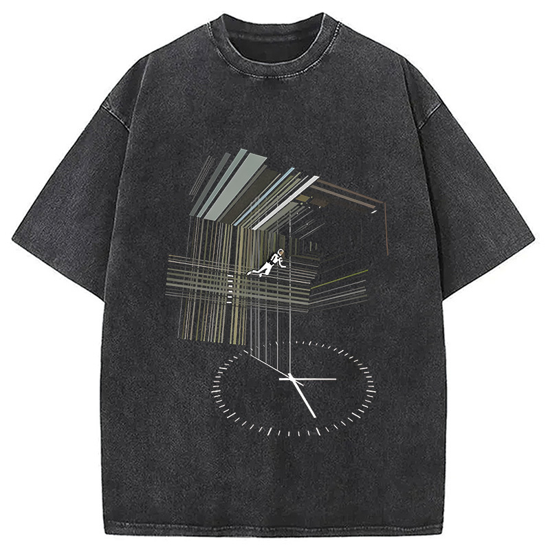 Secret Behind Bookshelf Washed T-Shirt Everyday Comfort Graphic Shirt Gifts For Him