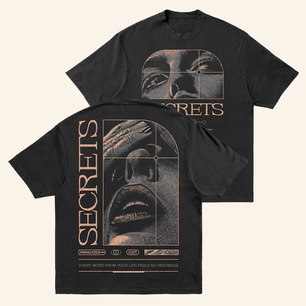 Secret Merch Secrets Paralyzed T-Shirt Music Lover Gift Ideas For Him