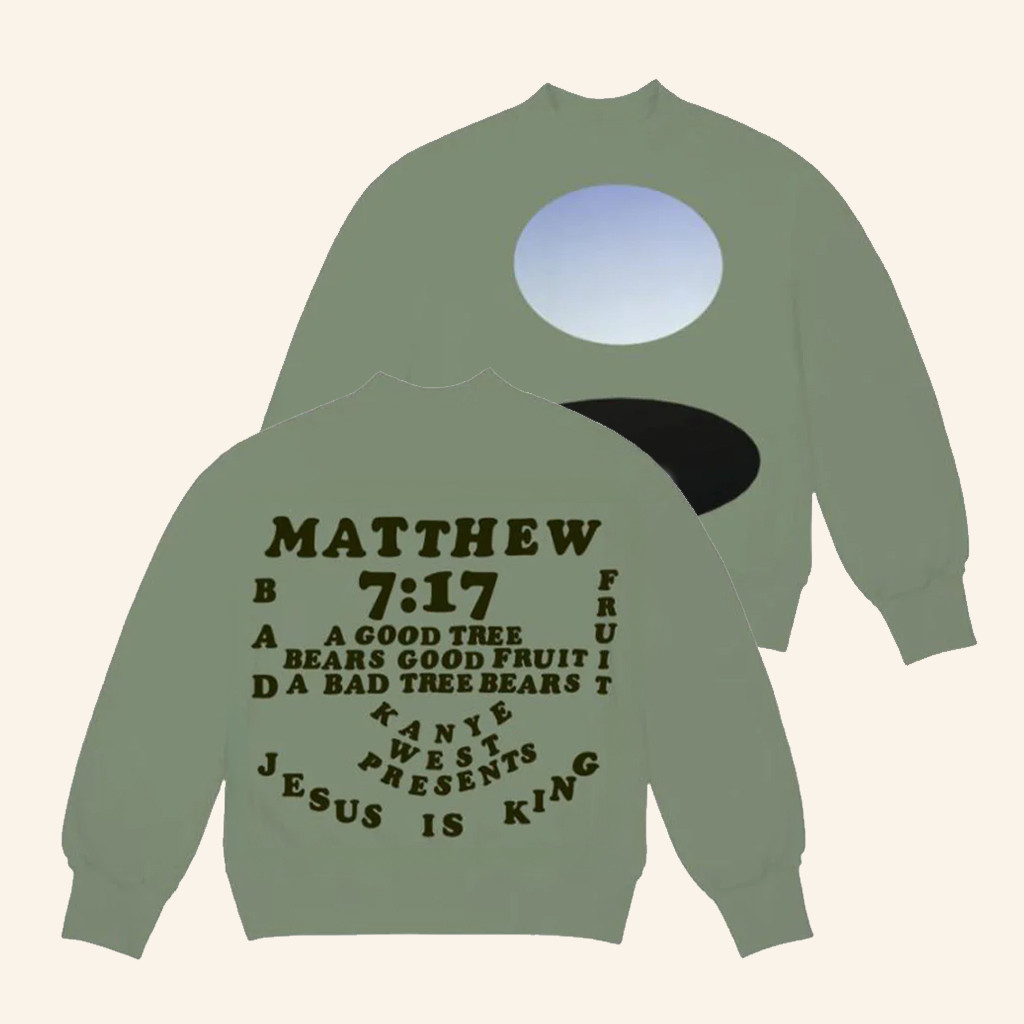 Secret Sneaker Merch Kanye West CPFM Jesus Is King Sweatshirt Christian Gifts For Her