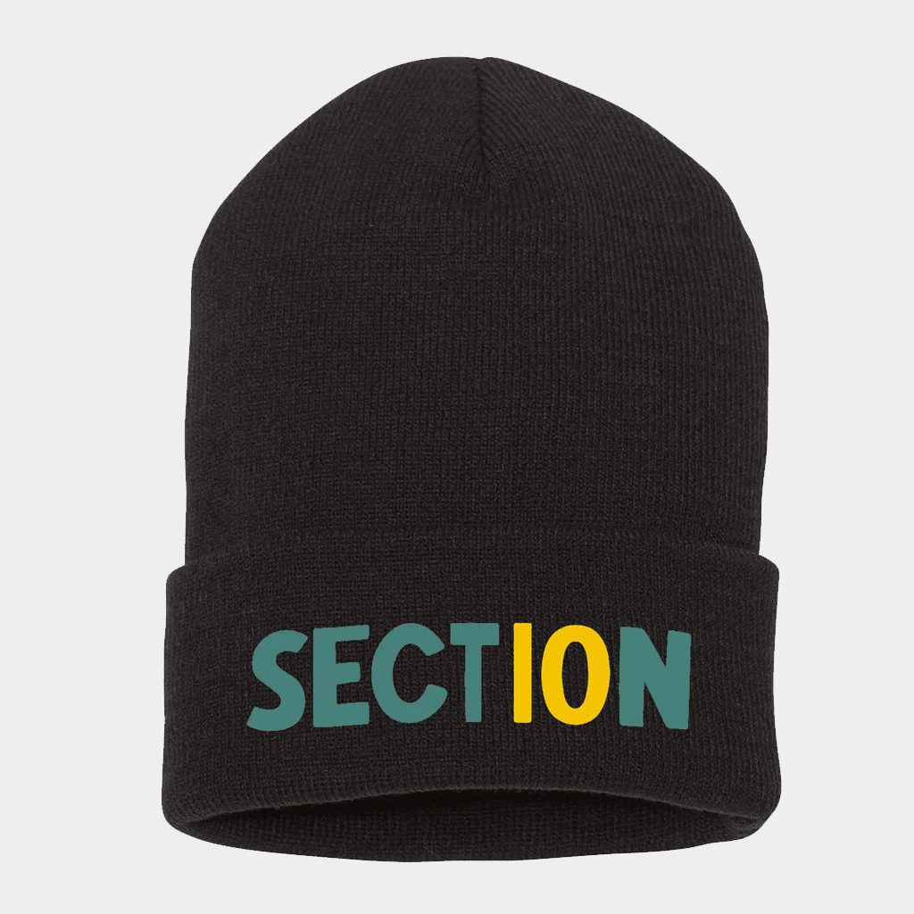 Section 10 Merch Black City Beanie Section 10 Hat Birthday Presents For Him