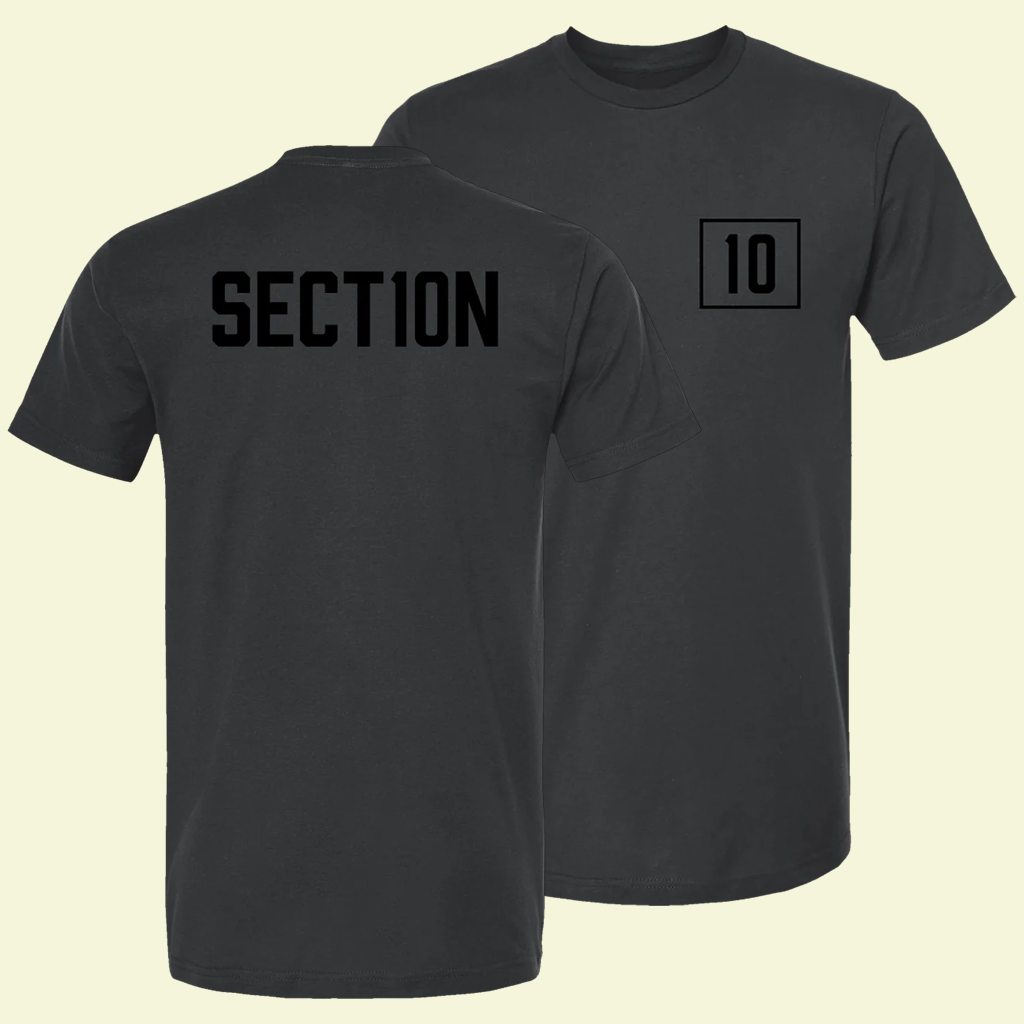 Section 10 Merch Black Logo T-Shirt Birthday Presents For Boyfriend