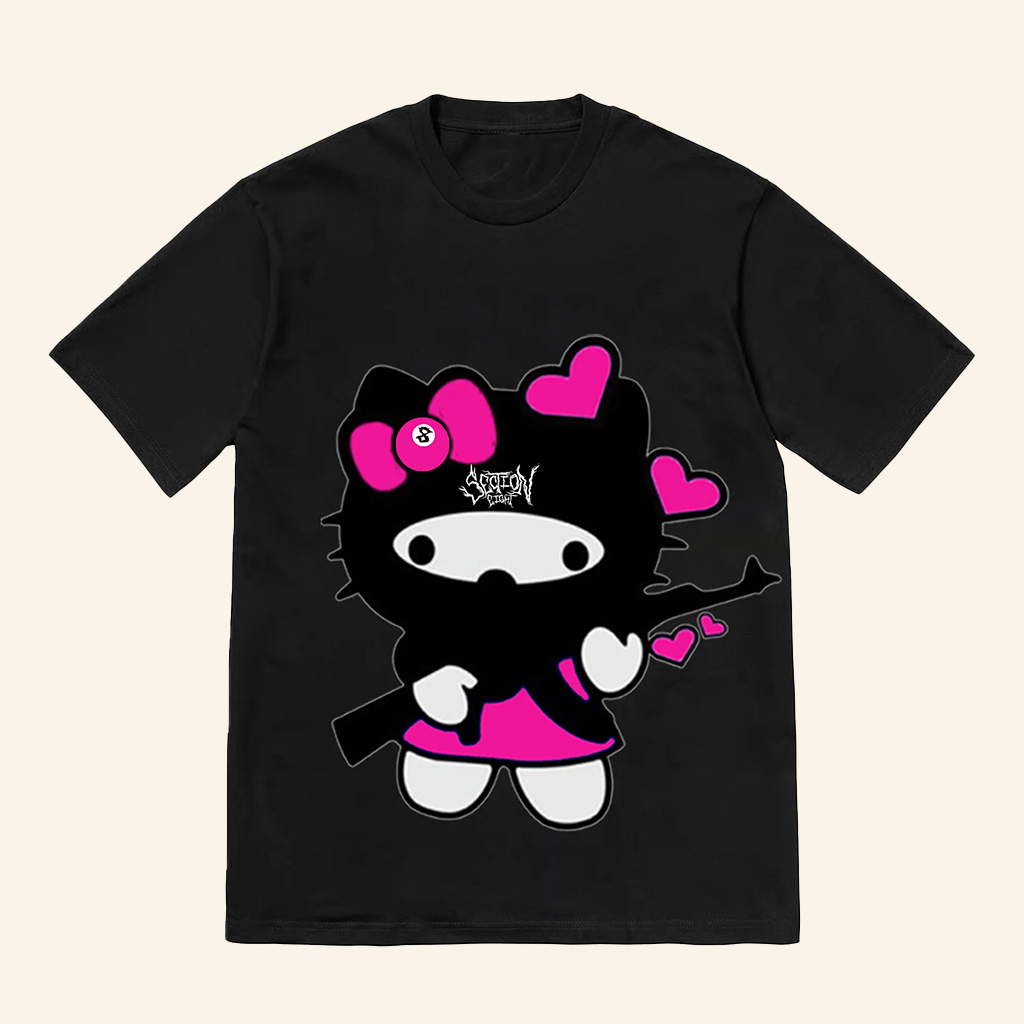 Section 8 Official Merch Shooter Hello Kitty T-Shirt Best Birthday Gift For Sisters