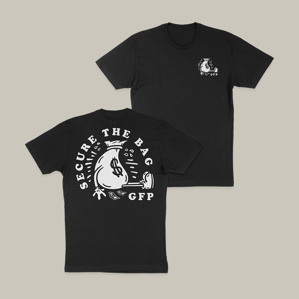 Secure The Bag Gfp T-Shirt Gabe Farrell Productions Clothes Present For Teens