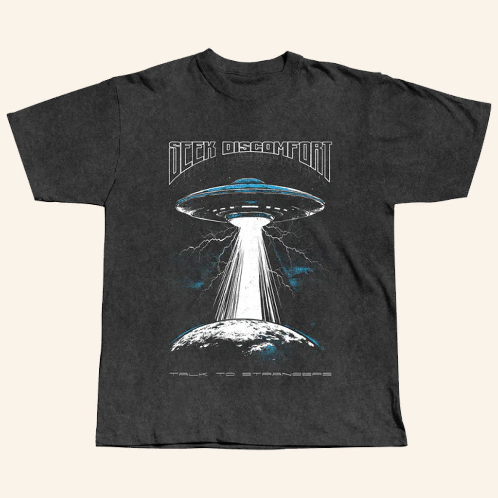 Seek Discomfort Merch Aliens Exist T-Shirt Gifts For Dad Seek Discomfort Merch Aliens Exist T-Shirt Gifts For Dad