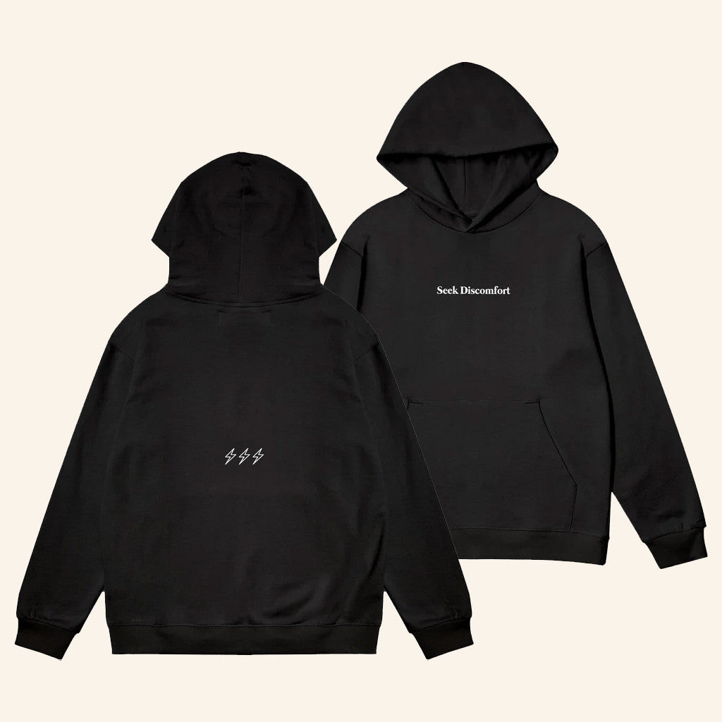 Seek Discomfort Merch Black Seeker Hoodie Gifts For Dad Seek Discomfort Merch Black Seeker Hoodie Gifts For Dad