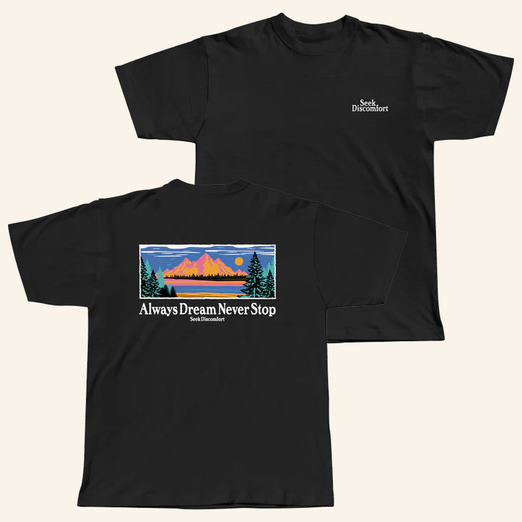 Seek Discomfort Merch Climb Mountains Trail Black T-Shirt Best Gifts For Him Seek Discomfort Merch Climb Mountains Trail Black T-Shirt Best Gifts For Him