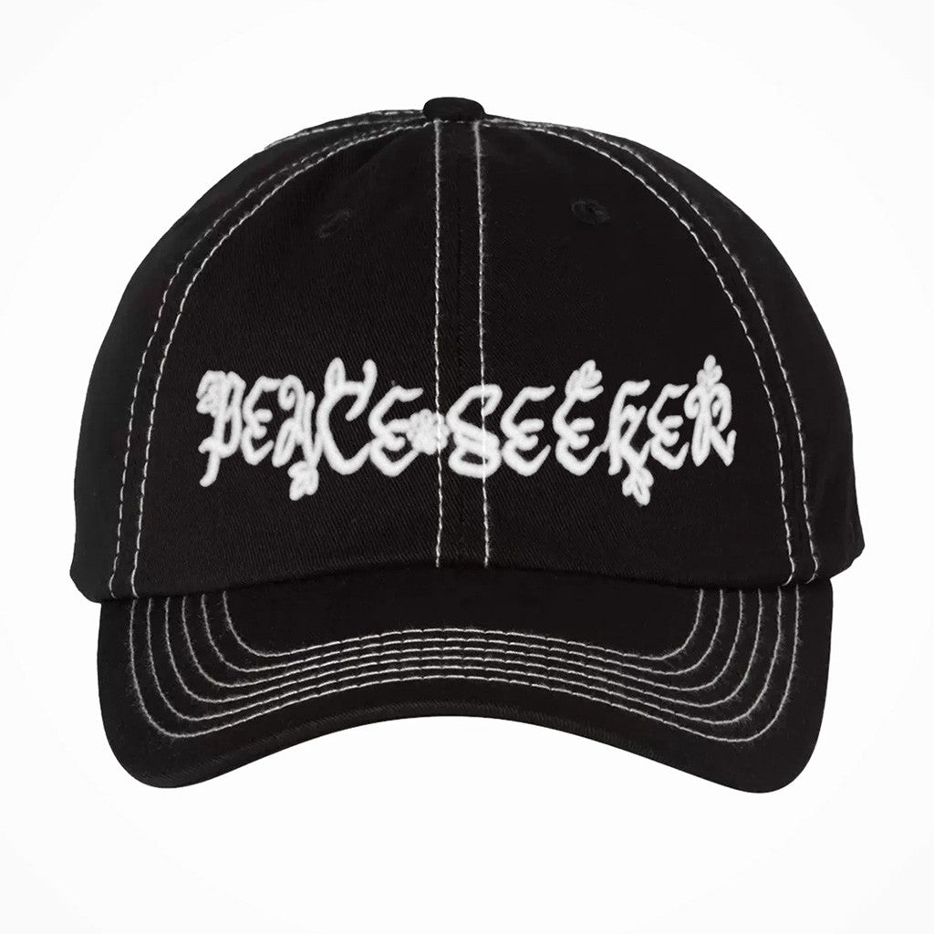 Seek Discomfort Merch Peace Seeker Embroidered Cap Gifts For Dad