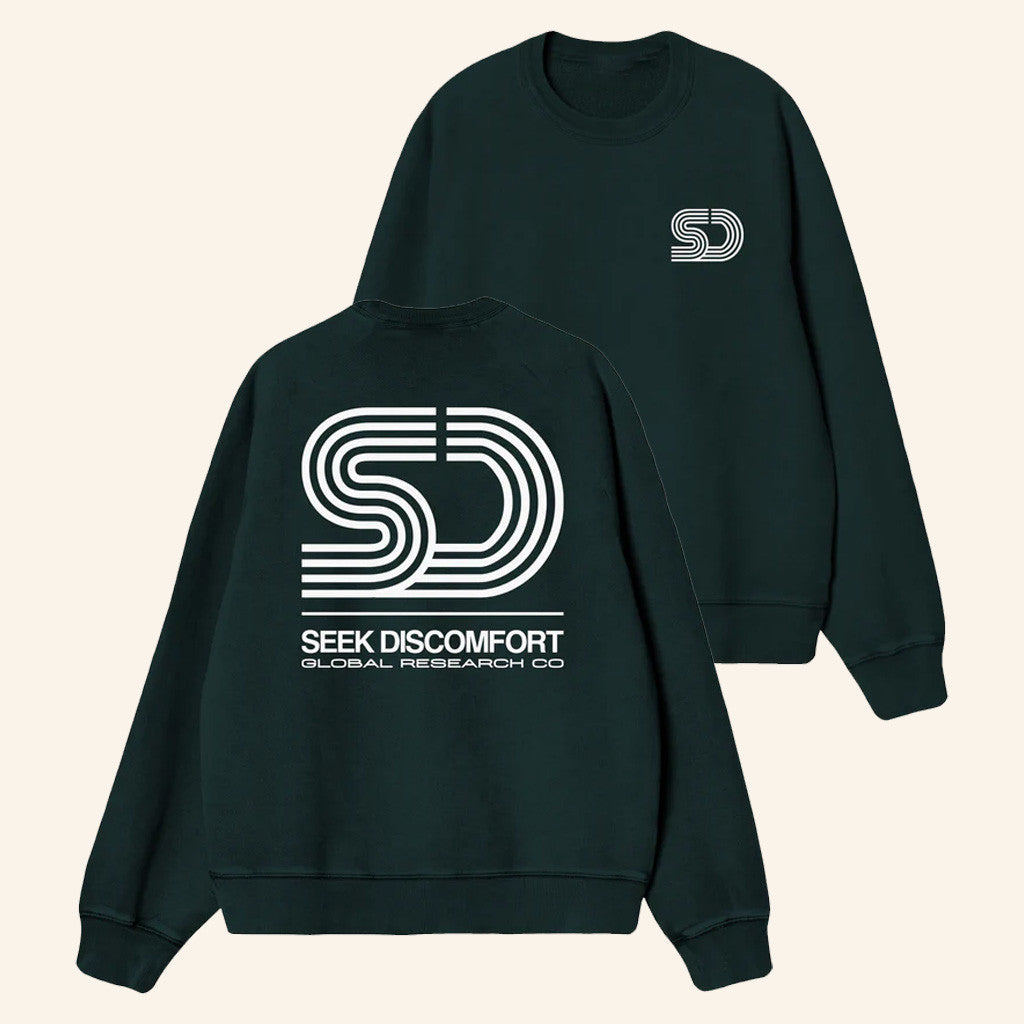 Seek Discomfort Merch SD Global Crew Sweatshirt Present For Husband