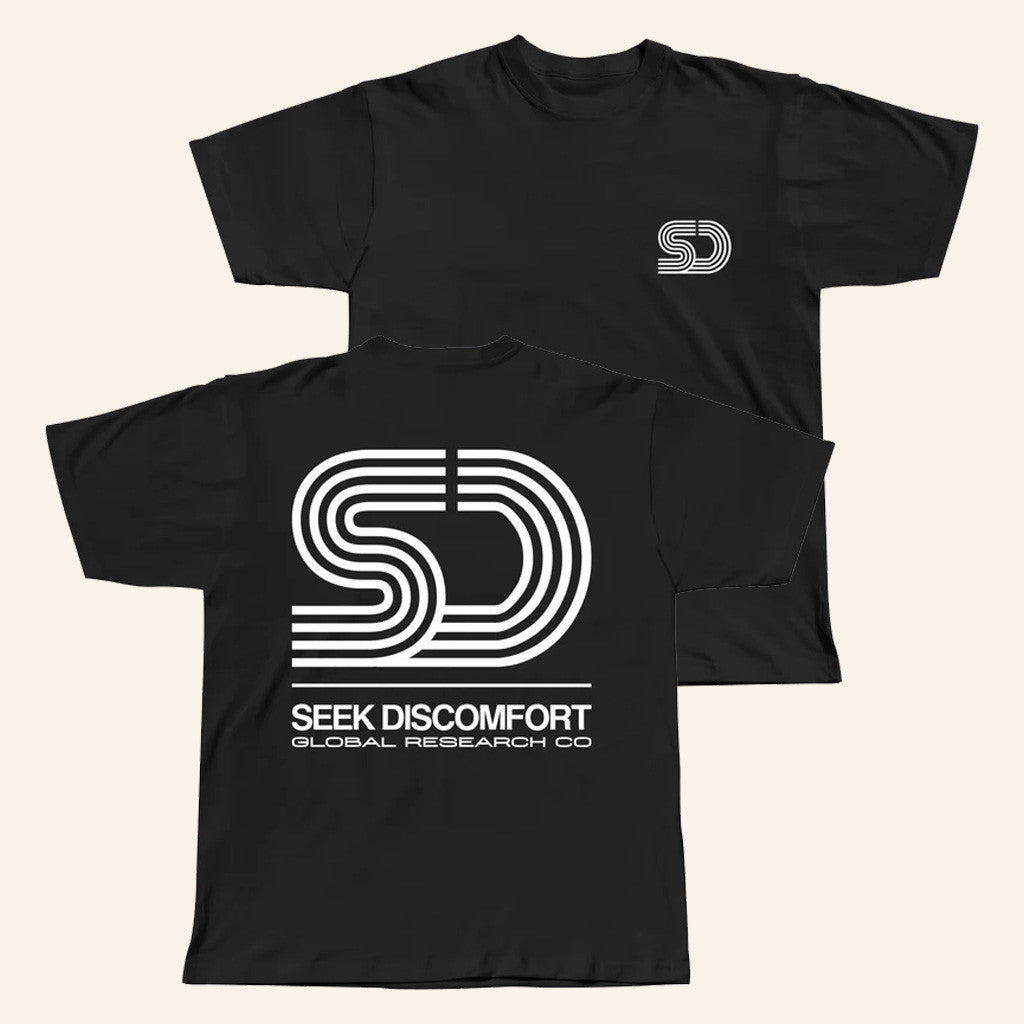 Seek Discomfort Merch SD Global T-Shirt Black Present For Husband Seek Discomfort Merch SD Global T-Shirt Black Present For Husband