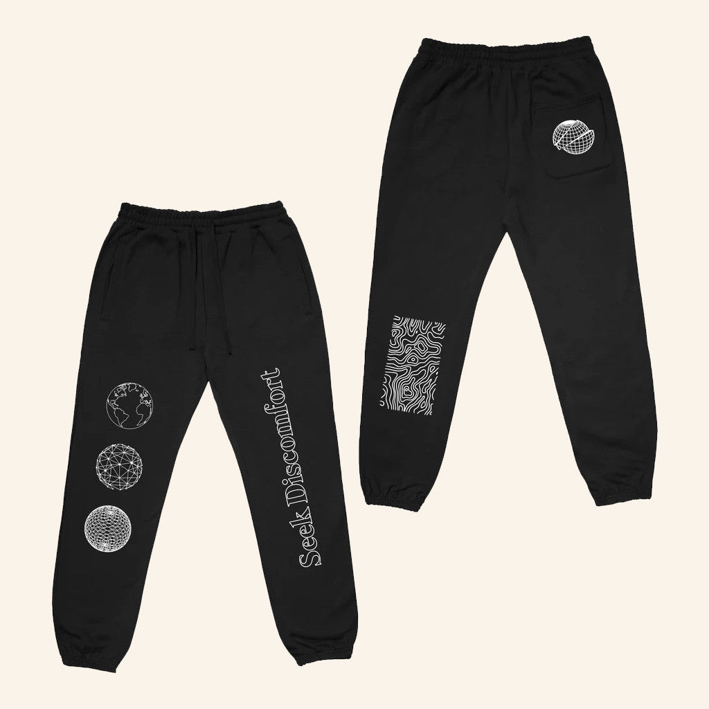 Seek Discomfort Merch SD Worldwide Sweatpants Black Present For Husband Seek Discomfort Merch SD Worldwide Sweatpants Black Present For Husband