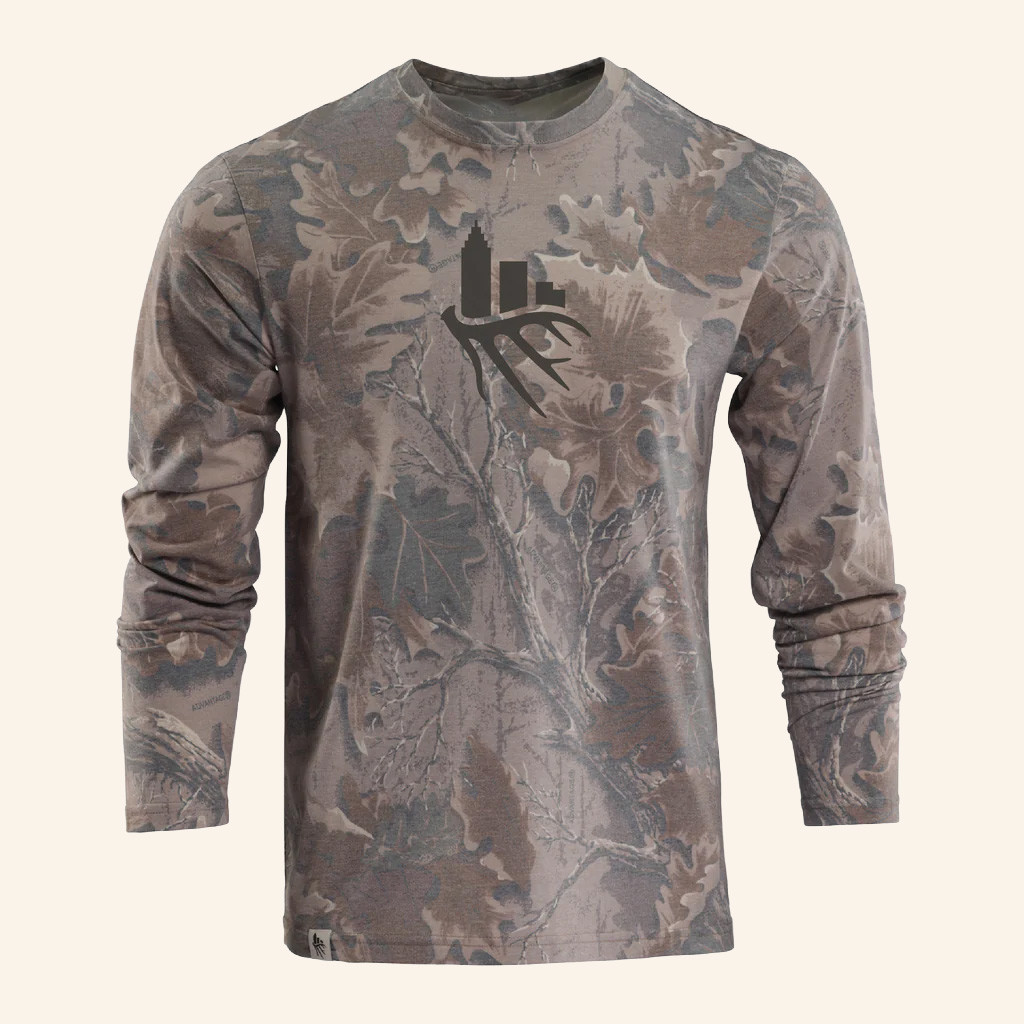 Seek One Merch Faded Camo Logo Long Sleeve T-Shirt Dad Christmas Gifts