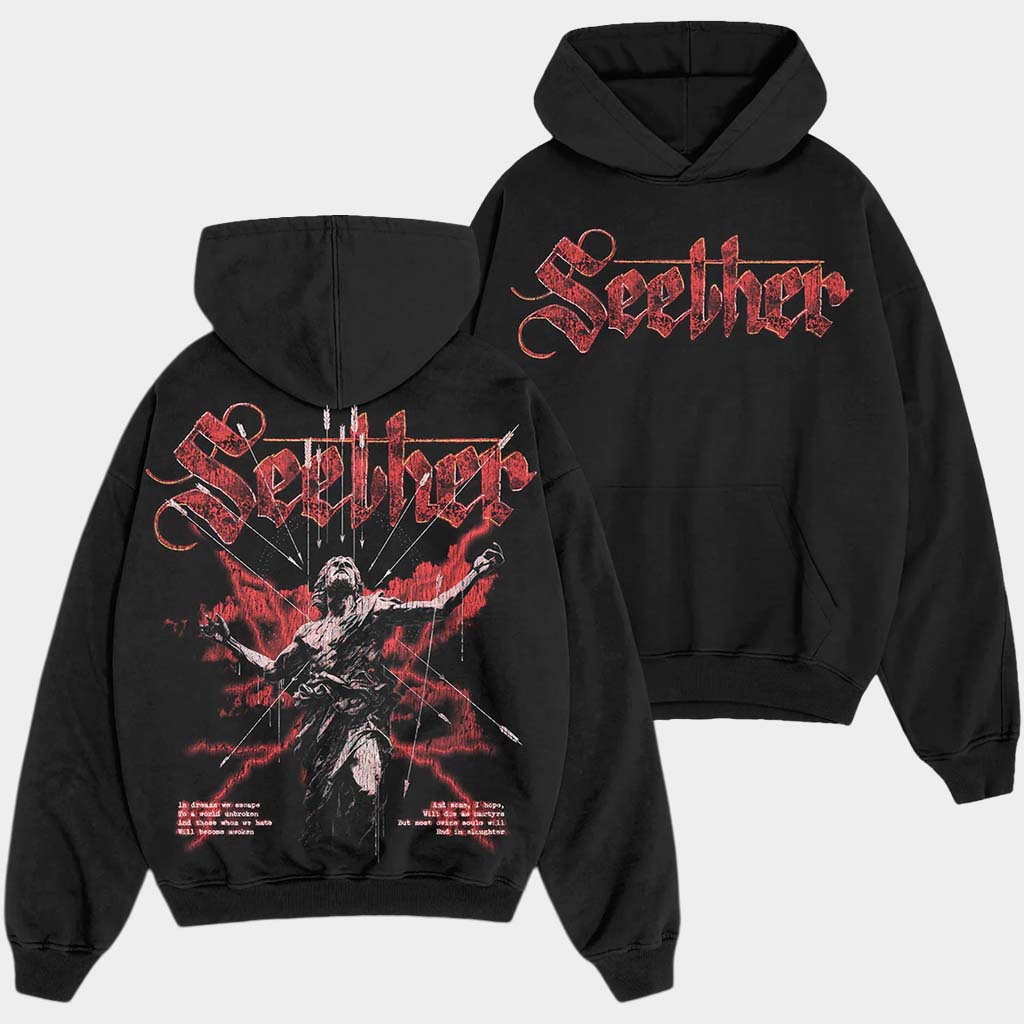 Seether Merch World Unbroken Hoodie Gifts For Rock Band Fans