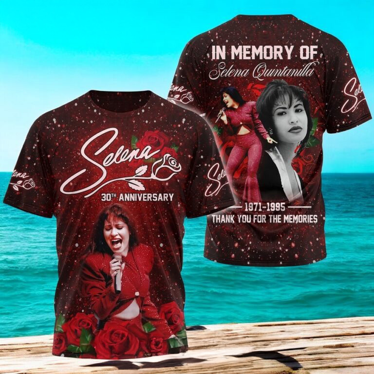 Selena 30th Anniversary 1995-2025 T-Shirt Father's Day Gifts Music Lover