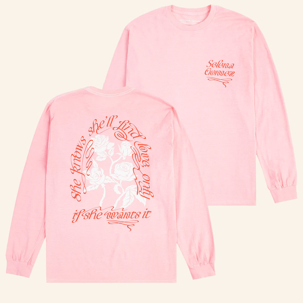 Selena Merch She'll Find Love Long Sleeve T-Shirt Music Lover Gifts For Her Selena Merch She'll Find Love Long Sleeve T-Shirt Music Lover Gifts For Her