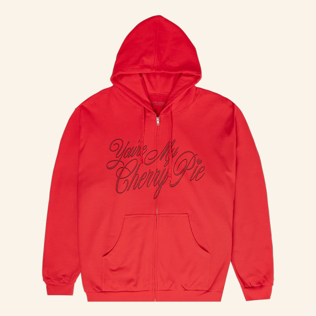Selena Merch You're My Cherry Pie Zip Hoodie Gifts For Music Enthusiasts