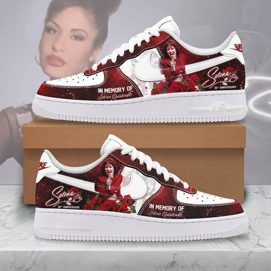 Selena Quintanilla 30th Anniversary Special Air Force 1 Sneaker Music Fans Gift