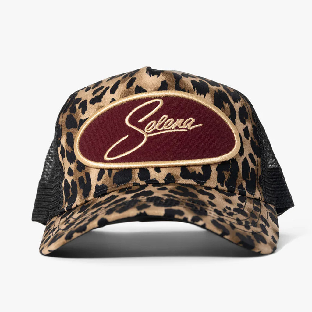 Selena Quintanilla Merch Embroidered Cheetah Selena Trucker Hat Gifts For Wife