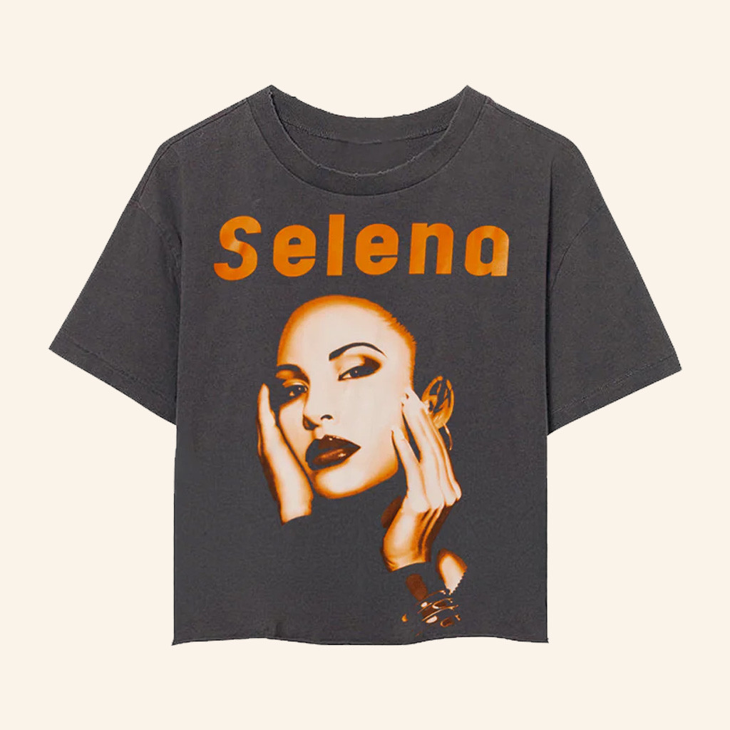 Selena Quintanilla Merch Retro Selena Cropped T-Shirt Fan Merch Best Gifts For Wife Selena Quintanilla Merch Retro Selena Cropped T-Shirt Fan Merch Best Gifts For Wife