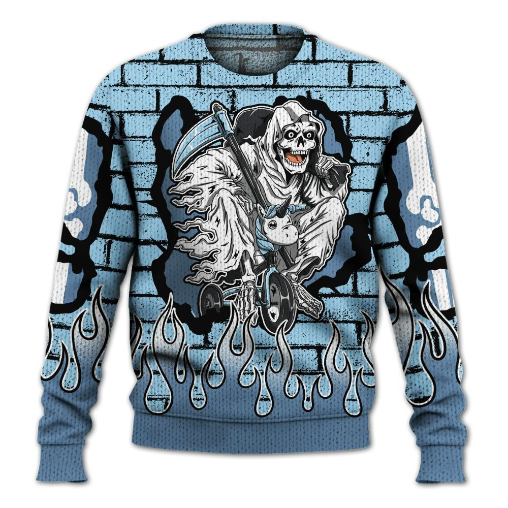 Self Make Skeleton Crashed Knitted Sweater Self Make Skeleton Crashed Knitted Sweater