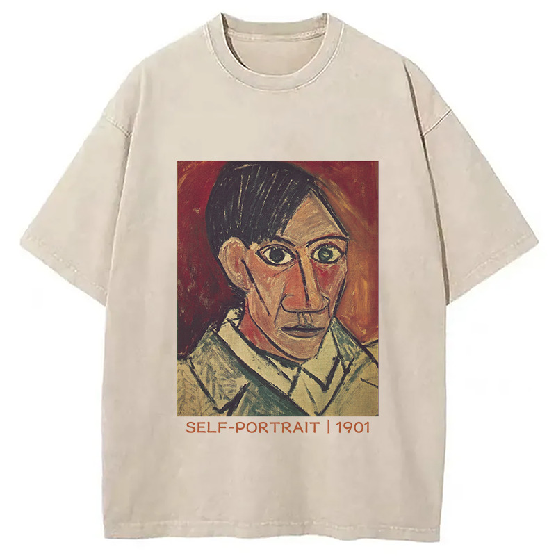 Self Portrait Washed T-Shirt Retro Humor Outfit Idea Gifts For Besties