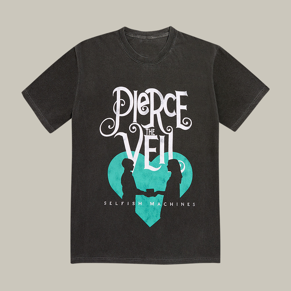 Selfish Machines Logo Heart Pierce The Veil T-Shirt Rock Music Fan Merch Cool Gift For Fans
