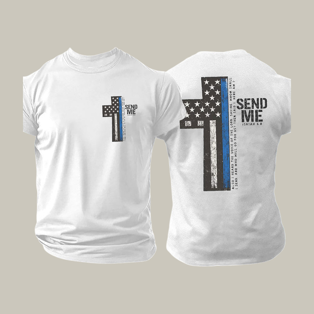 Send Me Isaiah Faith Cross T-Shirt God Is Good Shirt Present For Christians