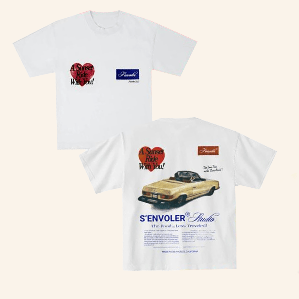 Senvoler Merch Sunset Ride T-Shirt Present For Husband Senvoler Merch Sunset Ride T-Shirt Present For Husband