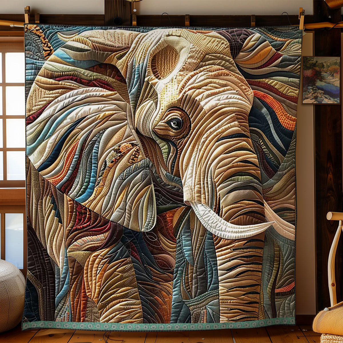 Sepia Elephant Quilt Blanket Throws And Blankets Mothers Day Gift For My Daughter