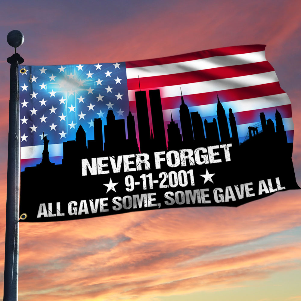 September 11th Never Forget 911 Memorial Flag