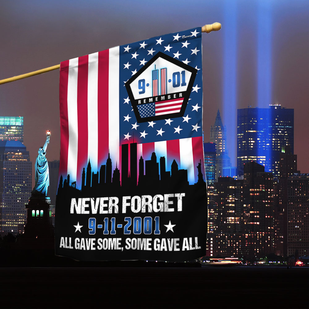 September 11th Never Forget All Gave Some 9 11 Memorial American Pentagon Flag
