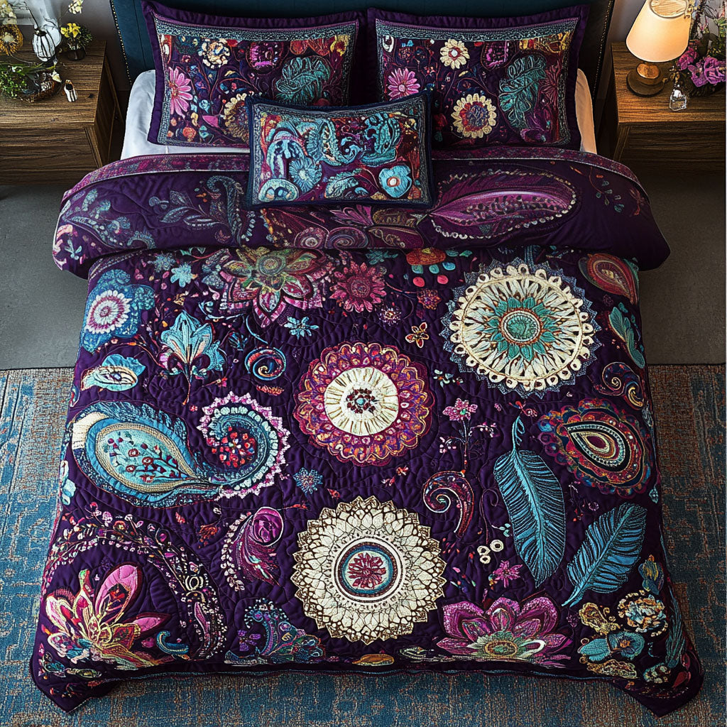 Serendipity Garden Quilted Bedding Set Hippy Bedroom Decor Nice Family Christmas Gifts