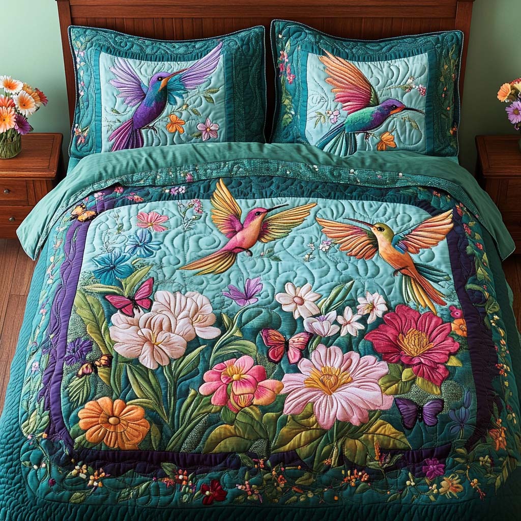 Serene Flight Quilted Bedding Set Best Bedding Gift for Holiday Season 2025